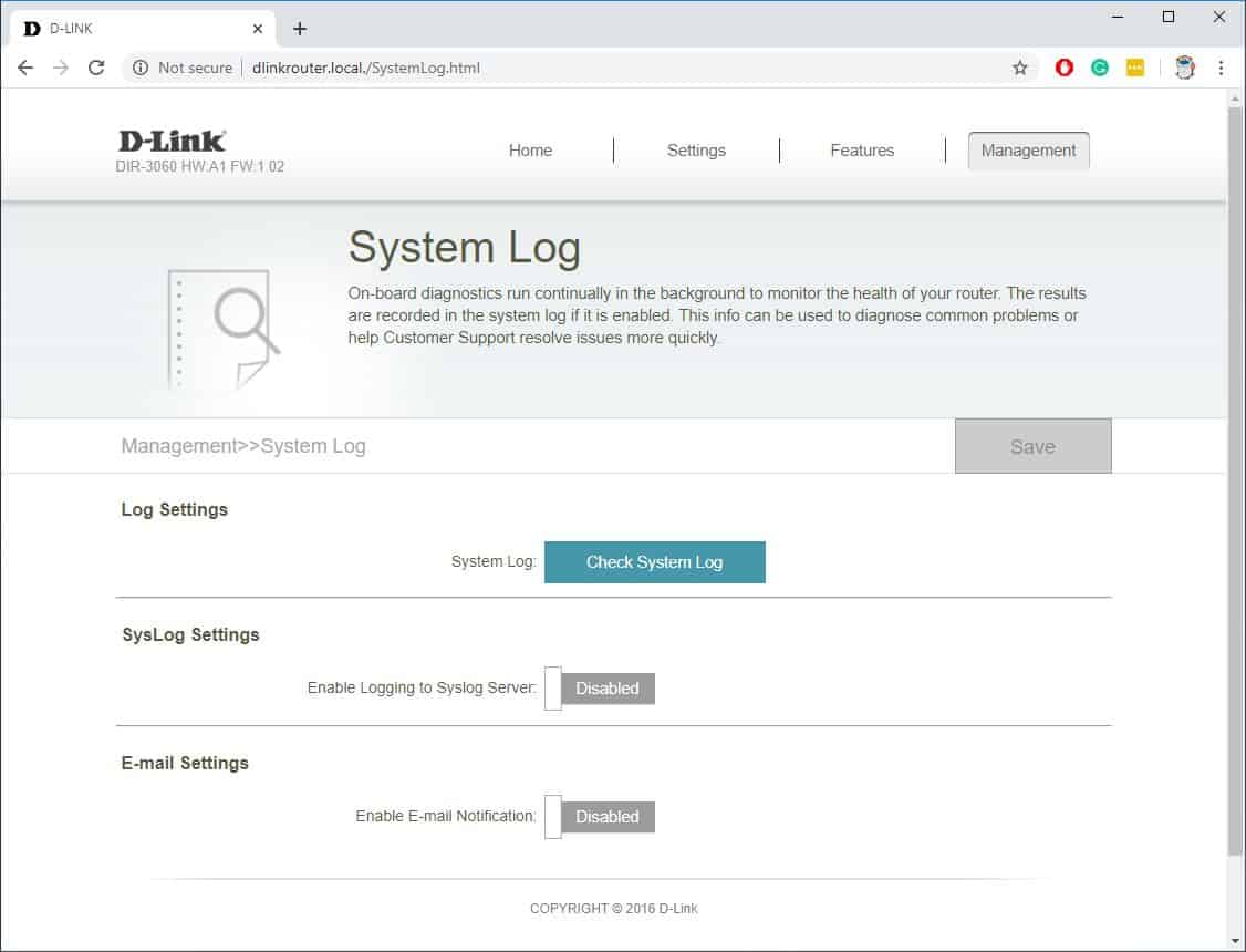 D Link DIR 3060 Web Photos 05 D-Link DIR-3060 EXO AC3000 Router Review