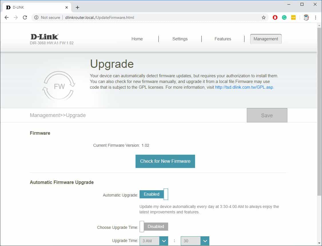 D Link DIR 3060 Web Photos 07 D-Link DIR-3060 EXO AC3000 Router Review