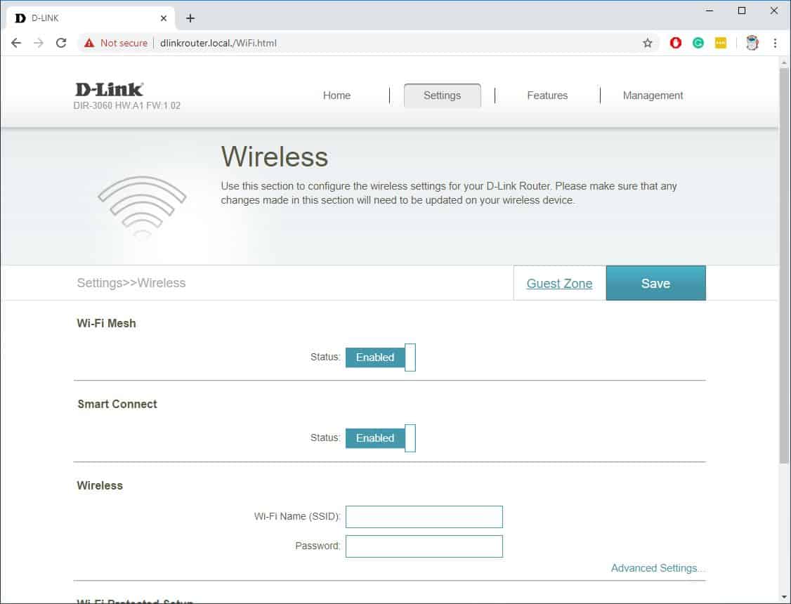 D Link DIR 3060 Web Photos 11 D-Link DIR-3060 EXO AC3000 Router Review