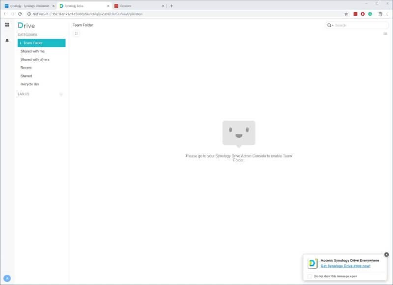 Synology Drive Screen Photos 1 Synology DS918+ NAS Review