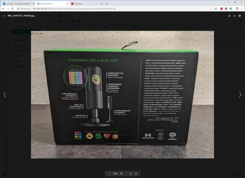 Synology Drive Screen Photos 5 Synology DS918+ NAS Review