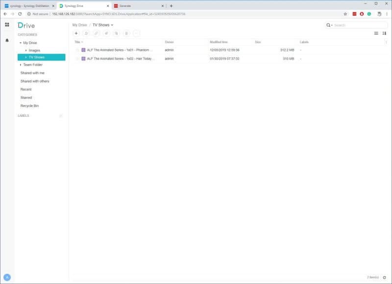 Synology Drive Screen Photos 8 Synology DS918+ NAS Review