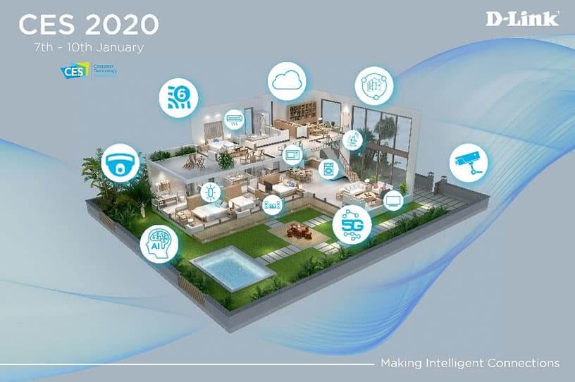 dlink ces banner D-Link Makes Intelligent Connections at CES 2020