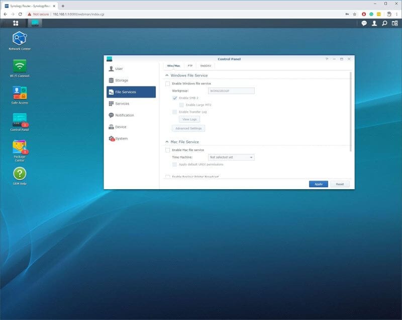 Synology Router Screens Photos 22 Synology RT2600ac Router Review