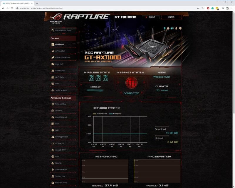 2020 06 03 10 43 47 ASUS Wireless Router GT AX11000 Game Dashboard ASUS ROG Rapture GT-AX11000 Review