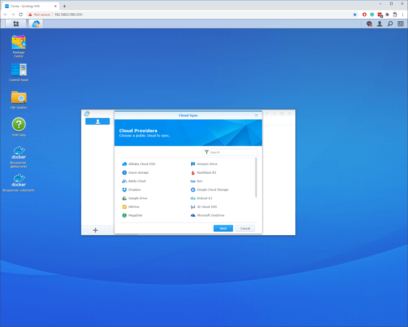 cloud sync1 Synology DS220+ Review