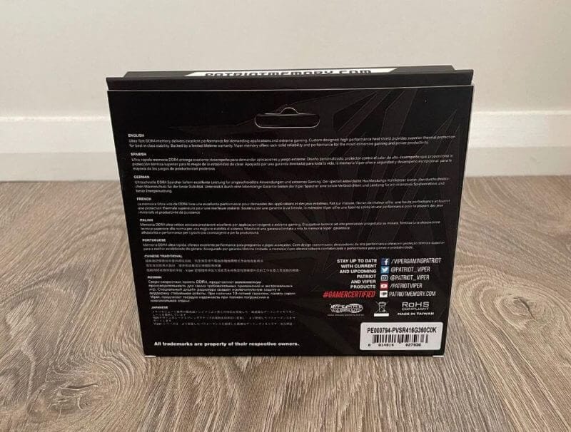 Patriot Viper Steel RAM Review 2 Patriot Viper Steel RGB 32GB DDR4 RAM Review
