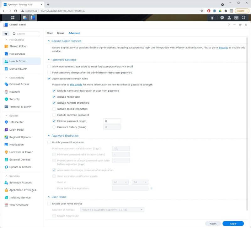 syn user control2 Should You Upgrade to DSM 7? See What's New