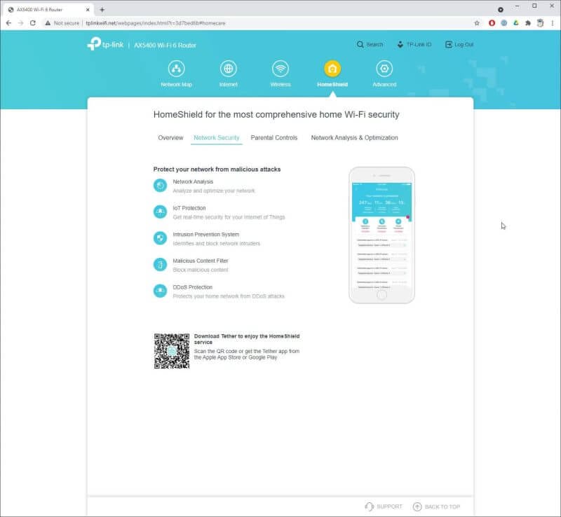 tplink wifi 6 router screens aug Review 09 TP-Link Archer AX73 Wi-Fi 6 Router Review