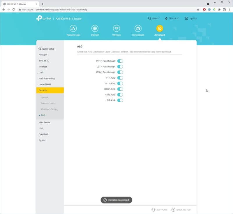 tplink wifi 6 router screens aug Review 30 TP-Link Archer AX73 Wi-Fi 6 Router Review