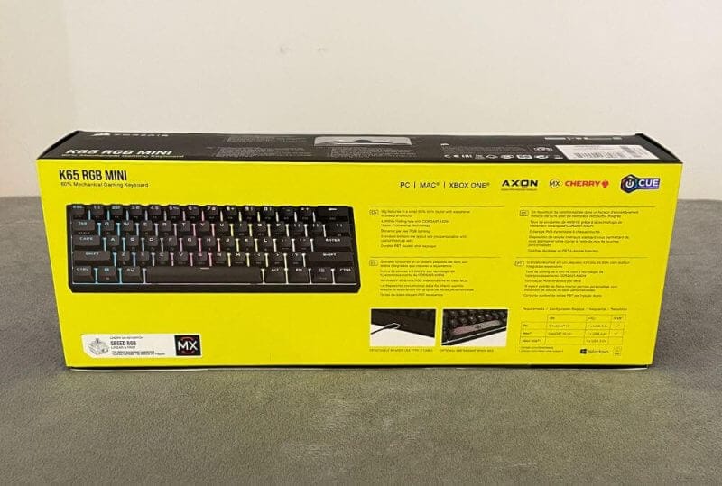 Corsair K65 Mini Review 02 Corsair K65 RGB Mini Mechanical Keyboard Review