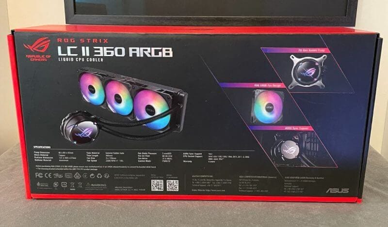 asus rog strix lc 2 360 Review 02 ROG Strix LC II 360 ARGB AIO CPU Cooler Review