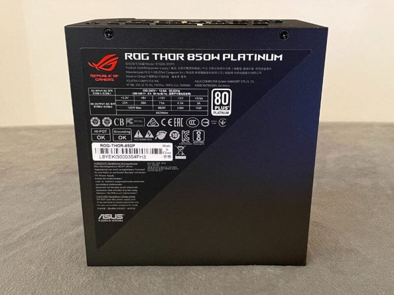 asus rog thor psu Review 12 ASUS ROG Thor 850W Platinum PSU Review