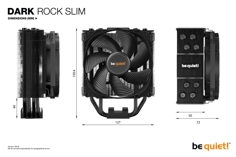 master be quiet! Dark Rock Slim CPU Cooler Review