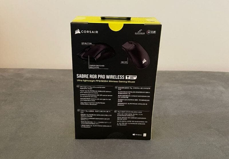 CORSAIR Sabre RGB Wireless Review2 Corsair Sabre RGB Pro Wireless Review
