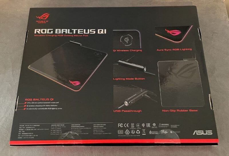 asus balteus review2 ASUS ROG Balteus Qi Mousepad Review