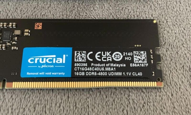 【動作確認済】Crucial DDR5-4800 16GB UDIMM Crucial 16GB DDR5-4800 UDIMM | CT16G48C40U5 | crucial.com