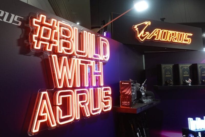 pax art GIGABYTE AORUS at PAX Australia 2022