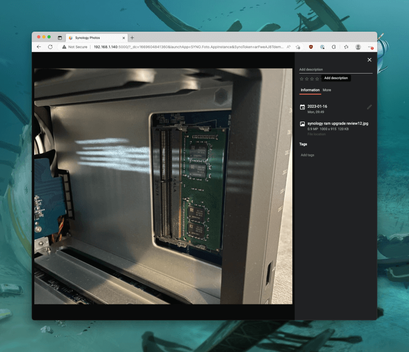 Privacy Matters: Why you Should Use Synology Photos and the Synology DS923+ NAS 16 CleanShot 2023 01 16 at 09.52.08 Privacy Matters: Why you Should Use Synology Photos and the Synology DS923+ NAS