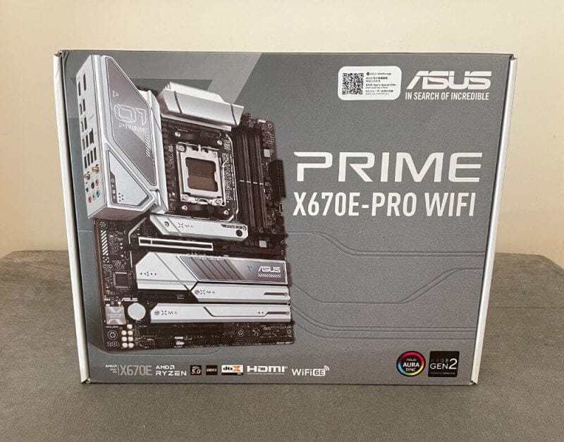 動作品AMD RYZEN9 7900x＋prime x670E pro WiFi PRIME X670E-PRO WIFI